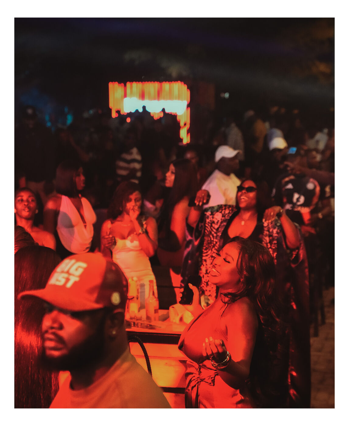 Crowd at Romie's Block, Abuja's weekly Monday nightlife event